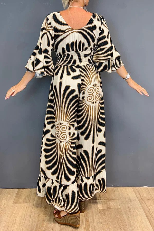 Women's Casual Floral Print V-neck Jumpsuit | Ideal for Spring/Summer