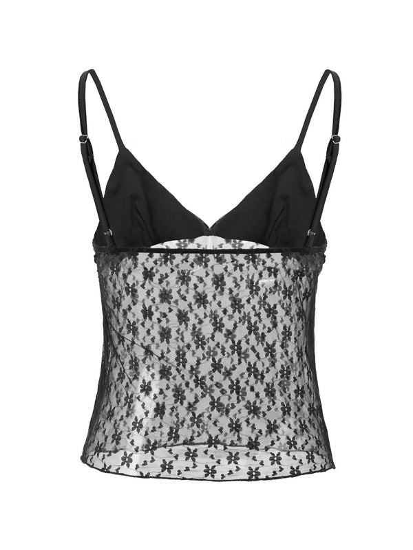 V Neck Lace Top Wrap Hip Two Piece