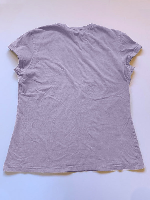 Vintage Brown Guitar Print Short Sleeve Tee