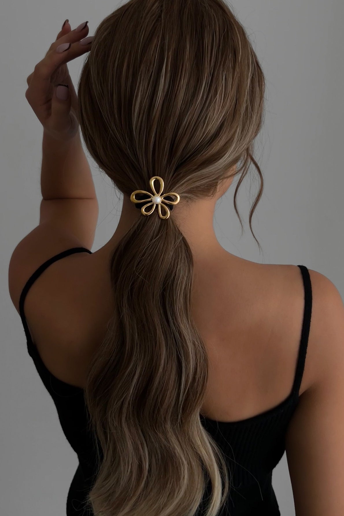 Floral Design Alloy Hair Cuff