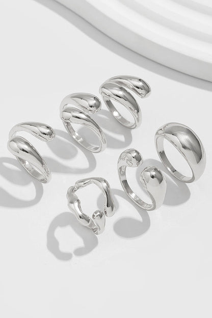 Geometric Cross Open Ring