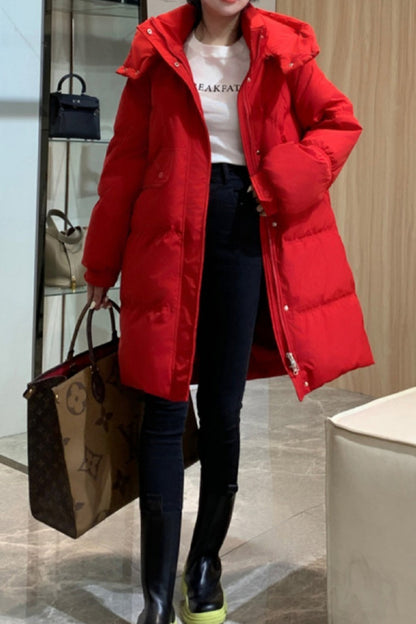 Long Oversize Insulated Puffer Jacket