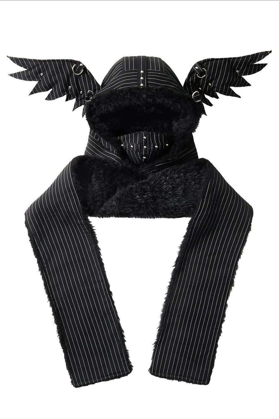 Multifunctional Gothic Punk Fleece Hat Scarf