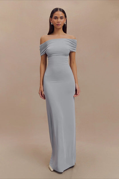 Bodycon Off Shoulder Backless Midi Dress