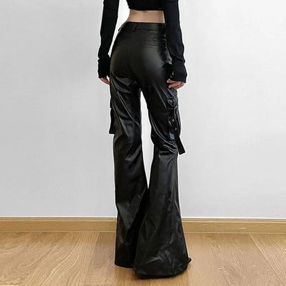 Cargo Waist Black Utility Pants