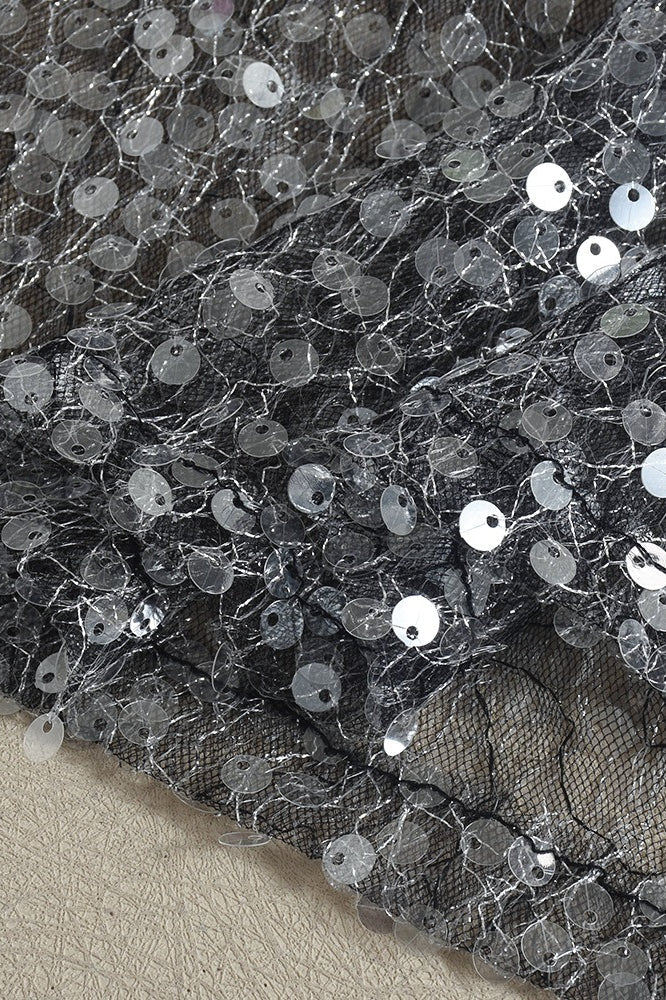 Sequin Sheer Cape Tank Top