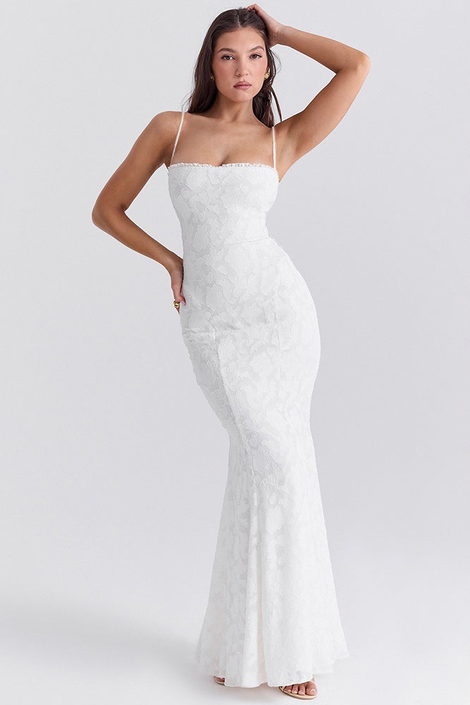 Strappy Backless Bodycon Maxi Dress