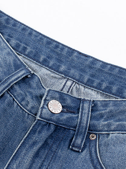 Low Rise Washed Bootcut Jeans