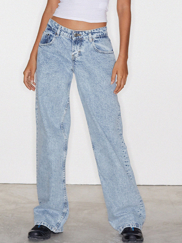 Casual Wash Boyfriend Jeans