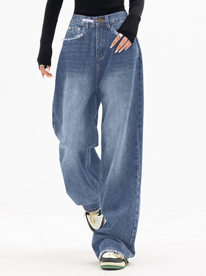 Dark Wash Vintage Baggy Boyfriend Jeans