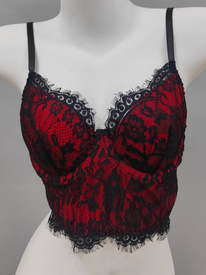 Dark Gothic Lace Underwire Corset