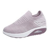 Women’s Trendy Slip-On Knitted Sneakers with Air Cushion | Ideal for Everyday Wear