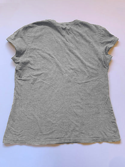 Solid Crew Neck Cropped Short Sleeve Tee