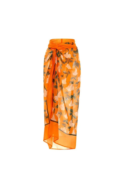 Traje de baño de una pieza sin espalda con estampado floral 3D estilo halter