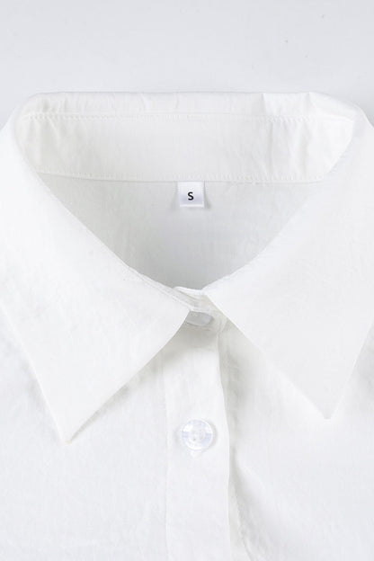 Waist Defining Flare Sleeve Blouse