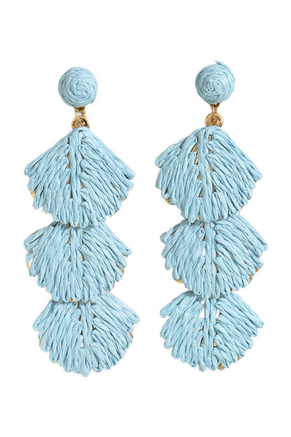 Bohemian Style Woven Seashell Vacation Earrings