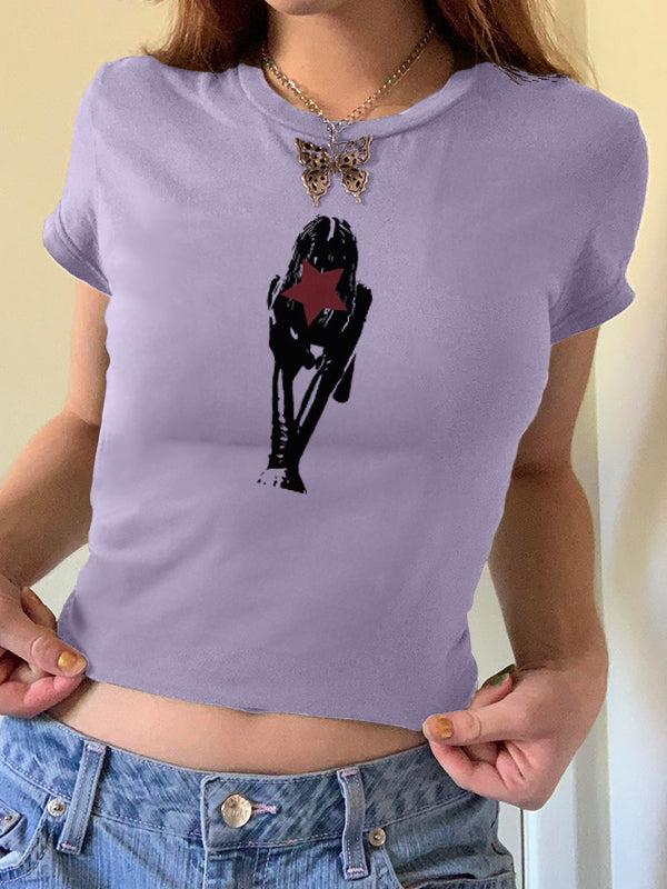 Face Print Short Sleeve Tee