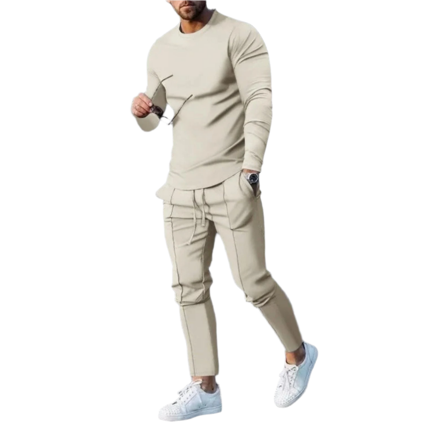 Duncan - Conjunto de camisa y pantalón - Deportivo - Ideal para Otoño/Invierno
