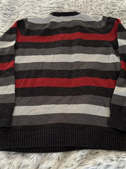 Retro Stripe Oversized Long Sleeve Sweaters