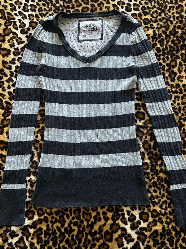 Striped Long Sleeve Knits