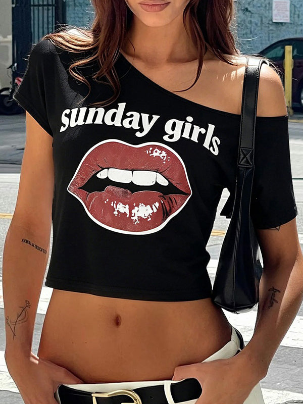 Custom Lettering Print Short Sleeve