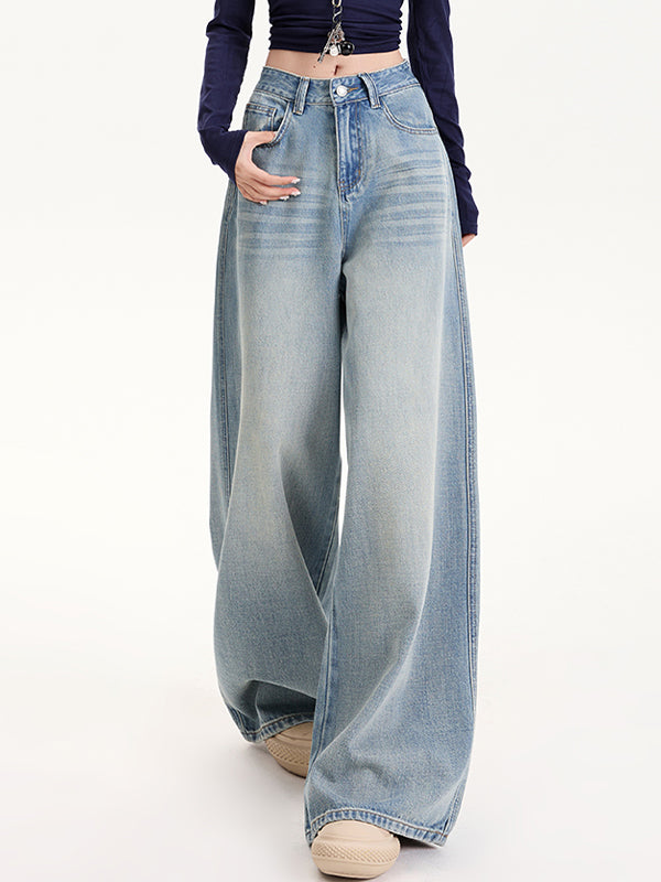 Tencel Loose Wide Leg Boyfriend Jeans