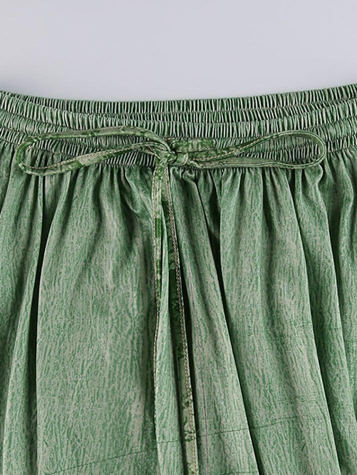 Fairy Vintage Printed Midi Skirt