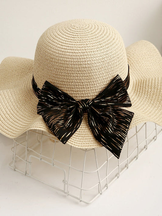 Sun Hat Daily Holiday Straw Vacation Casual Beach Sunscreen Breathability Casual 1 pcs for Women
