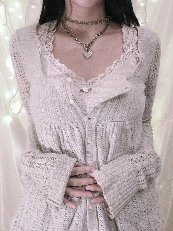 Vintage Button Knitted Cardigan
