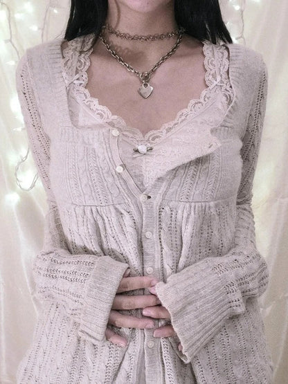 Vintage Button Knitted Cardigan