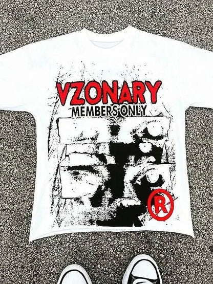 Gothic Graphic Oversized Streetwear T-shirt