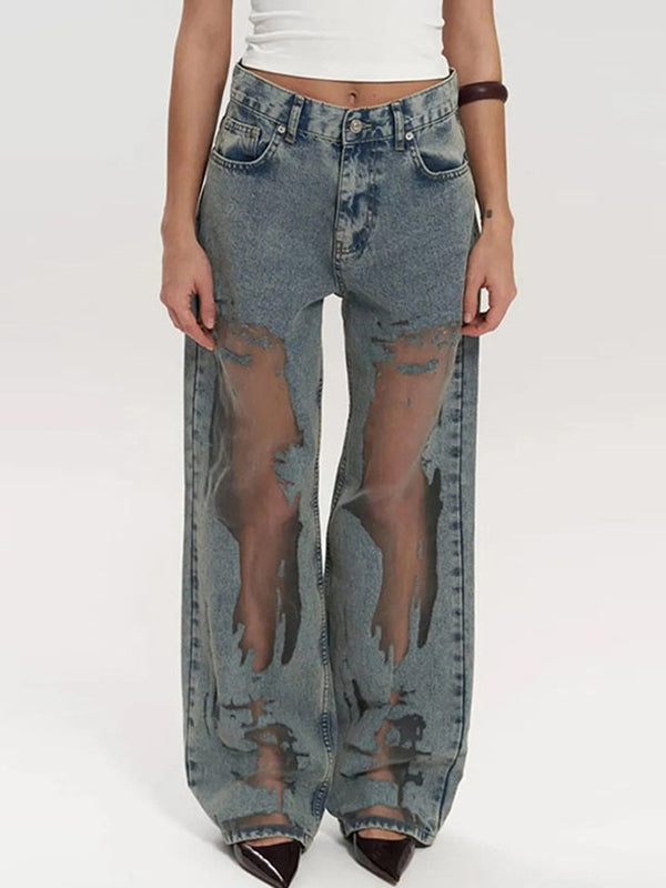 American-Style Retro Vixen Boyfriend Jeans