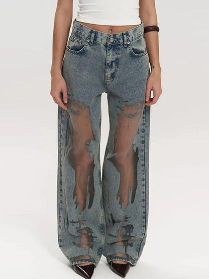 American-Style Retro Vixen Boyfriend Jeans