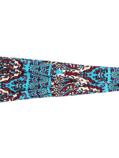 europe and the united states cross-border fashion sports hairband yoga bundle sweat-absorbing headband new ladies wide-brimmed printed headwear for Women