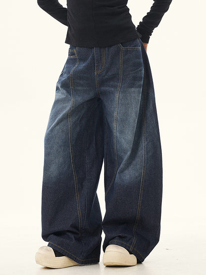 Oversize Structured Scimitar Jeans