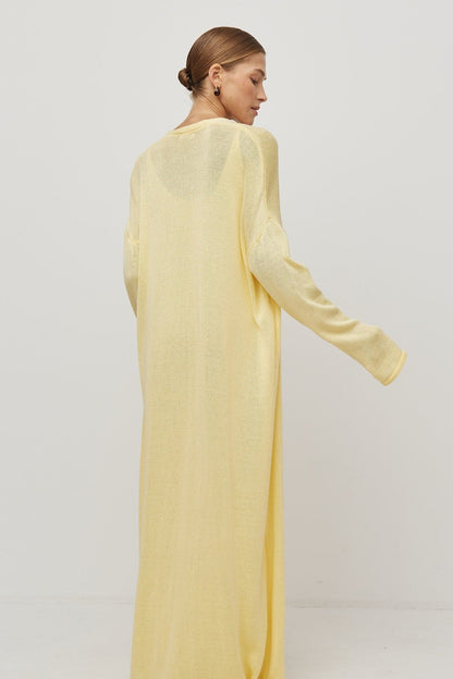 Solid V Neck Cotton Knit Bodycon Two Piece Set
