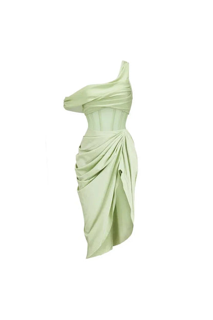 Conjunto de traje de baño estilo vintage verde manzana