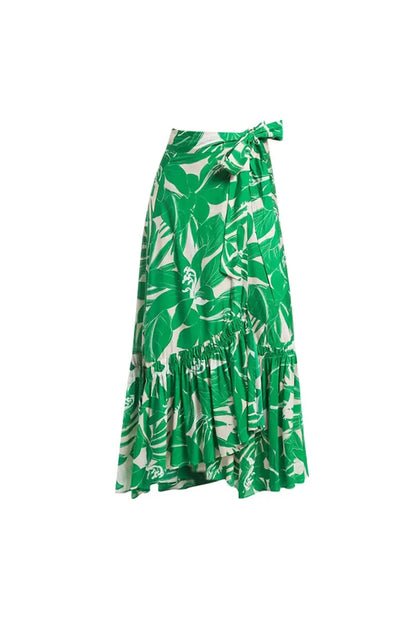 Traje de baño de una pieza con escote en V profundo y cuello halter verde