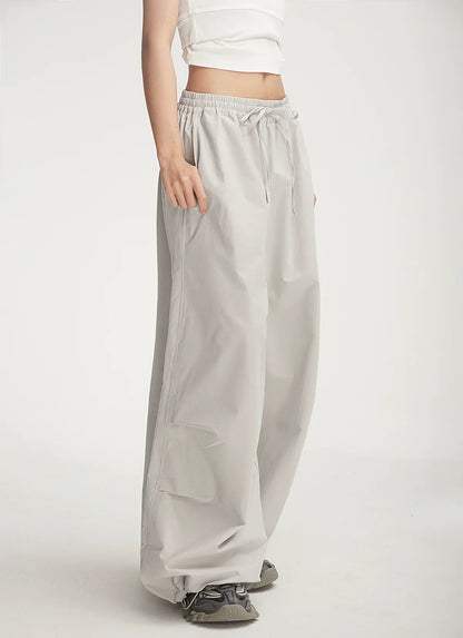 Balloon Drawstring Palazzo Pants