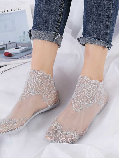 1 Pair Socks Standard Solid Colored Antibacterial / Deodorant Simple Style Cotton EU36-EU46 for Women