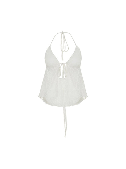Backless Lace Tank Top
