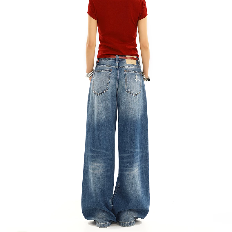 Gradient ripped low rise wide leg | Baggy Low Rise Jeans  | Festival Outfits Women