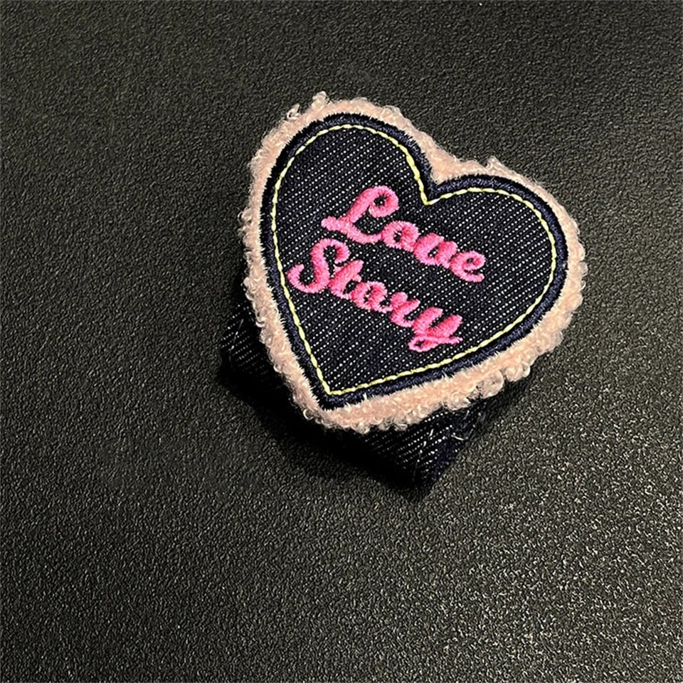 3D Denim Love Heart Coin Purse