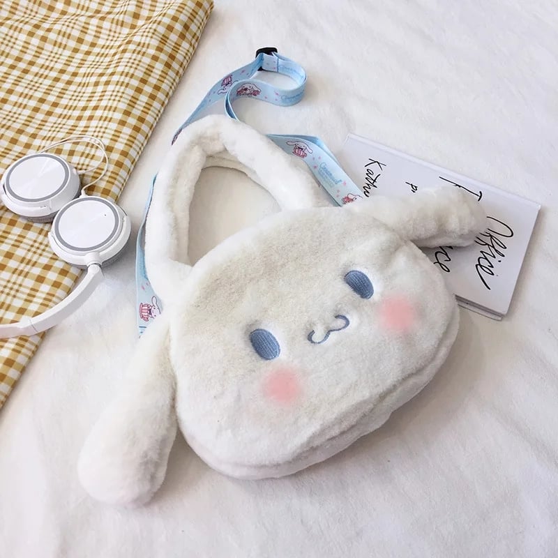 Cute Anime Cartoon Plush Large Shoulder Messenger Bag Handbag Aesthetic Casual Summer E-Girl Kawaii Korean Japanese Harajuku