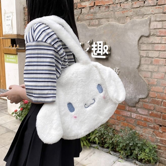 Cute Anime Cartoon Plush Large Shoulder Messenger Bag Handbag Aesthetic Casual Summer E-Girl Kawaii Korean Japanese Harajuku