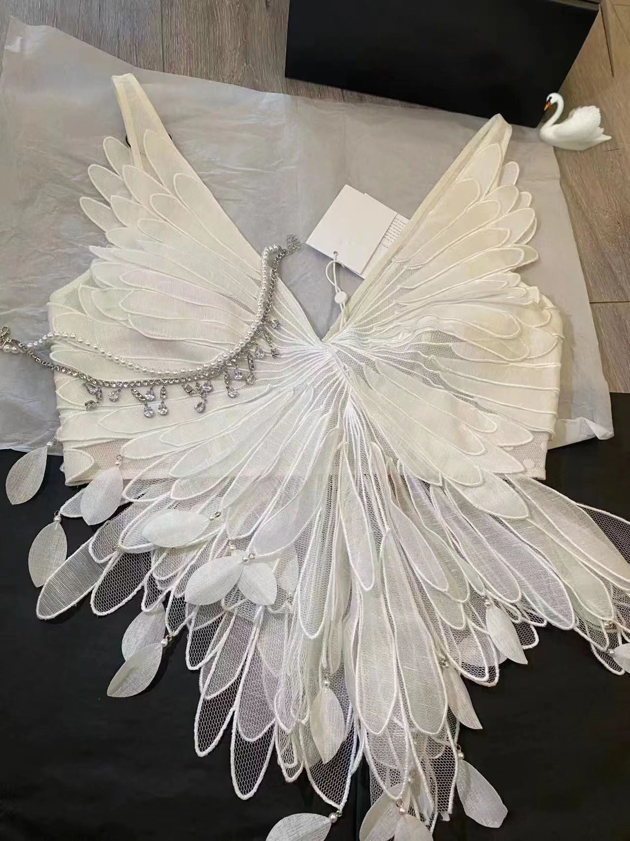 Fairy Wing Backless Corset Top