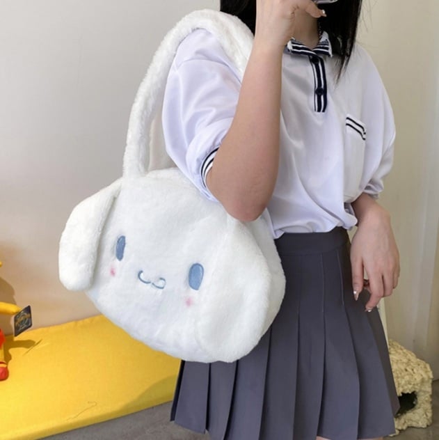 Cute Anime Cartoon Plush Large Shoulder Messenger Bag Handbag Aesthetic Casual Summer E-Girl Kawaii Korean Japanese Harajuku