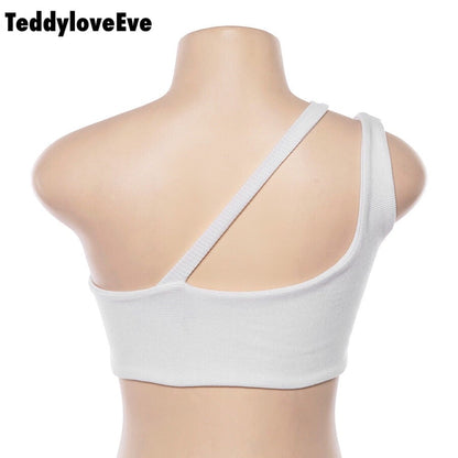 Cute Sexy Solid Color Metal Tube Strap Crop Top Camisole Shirt Tee T-shirt E-Girl Kawaii Korean Japanese Harajuku Chinese Retro Streetwear Aesthetic