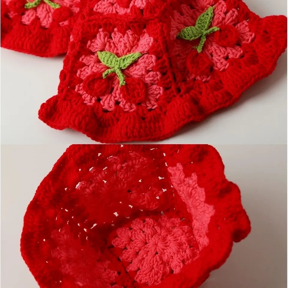 Cherry Knit Hat