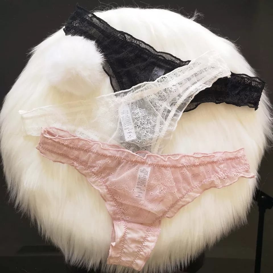 Sexy Cute Bunny Rabbit Pompom Tail Transparent Underwear Panties Lingerie Thong Aesthetic Casual Summer E-Girl Kawaii Korean Japanese Harajuku